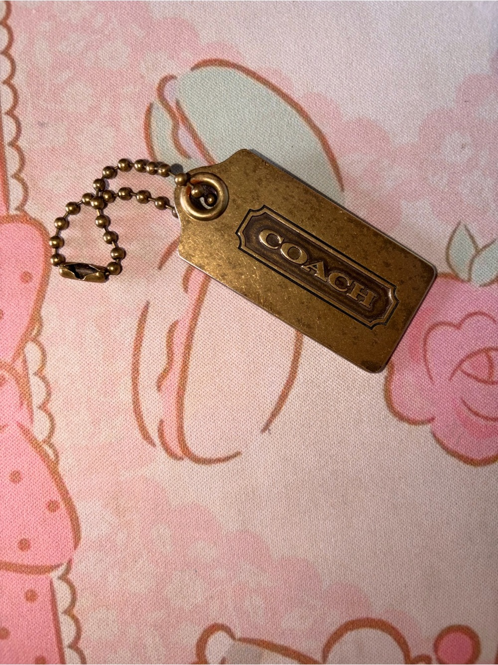 Coach Gold Large Hangtag